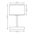 Emibig Emibig KARBON LN1 BLACK - Minimalistische Tischlampe für jeden Raum