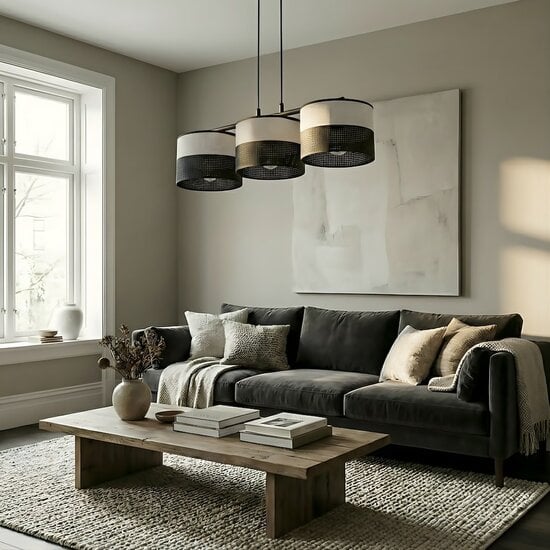 Emibig Emibig KARBON 3 BL GRAY - Minimalistische hanglamp voor elke ruimte