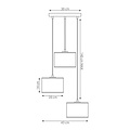 Emibig Emibig KARBON 3 BL GRAY PREM - Minimalistische Pendelleuchte für jeden Raum