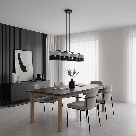 Emibig Emibig KARBON 4 BL GRAY - Lámpara colgante minimalista para cualquier espacio