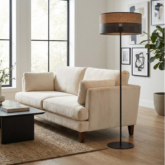 Emibig Emibig KARBON LP1 BL BROWN - Minimalistische vloerlamp voor elke ruimte