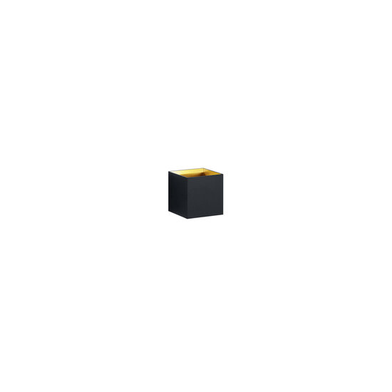 Spot mural Kubus alu 1x4,3W 3000K noir mat