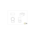 Elégant éclairage mural haut/bas LED 4,3W 3000K noir mat