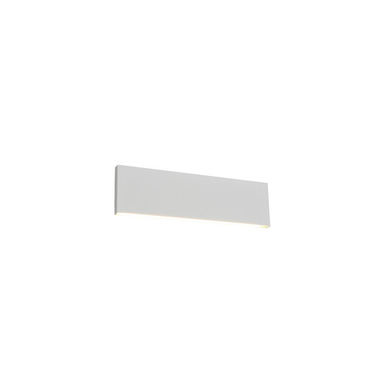 Petite applique murale haut/bas plat blanc mat LED 6W 3000K