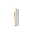 Matt white small flat top/bottom wall lamp LED 6W 3000K
