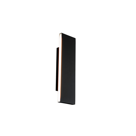 Small flat gray top/bottom wall lamp LED 6W 3000K