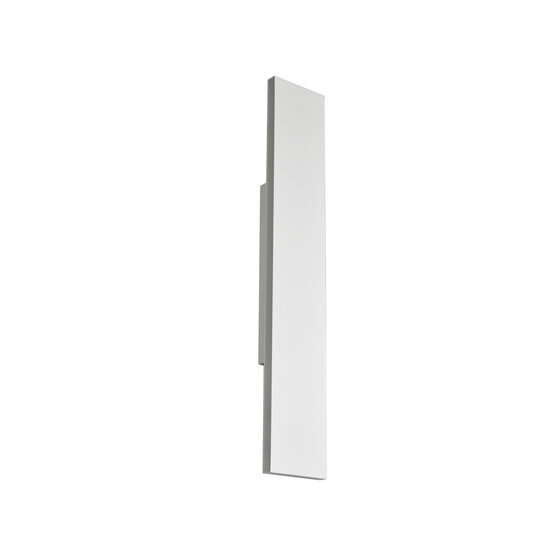 Matt white large flat top/bottom wall lamp LED 9W 3000K