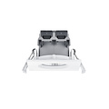 Trio Lighting Square IP65 budget recessed spot matt white LED 1x5.5W DIM 3000K - Ideal for humid areas