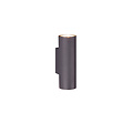 Foco de pared arriba/abajo negro mate 2xGU10