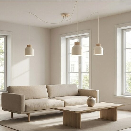 Emibig Emibig KRU 3 WHITE - Scandinavian pendant lamp for any space