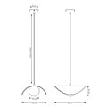 Emibig Emibig RITUAL 1M MOKKA - Modern pendant lamp for stylish lighting