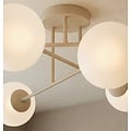 Emibig Emibig ROMA 6 MOKKA OPAL - Moderner Deckenleuchte für stilvolle Beleuchtung