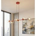 Emibig Emibig MAGNUS 6 BURGUNDY TRANSPARENT - Lámpara colgante moderna para una iluminación elegante