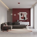 Emibig Emibig MAGNUS 6 BURGUNDY TRANSPARENT - Lampe suspendue moderne pour un éclairage élégant