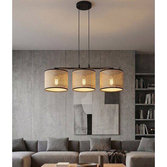Emibig Emibig ECO 3 BL RATTAN - Minimalist pendant lamp for any space