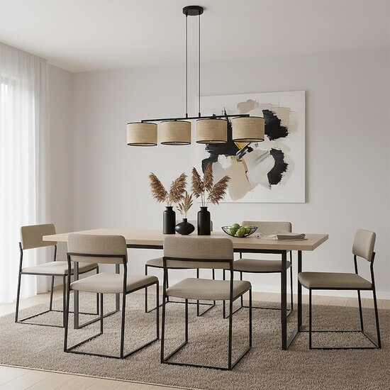Emibig Emibig ECO 4 BL RATTAN - Lampe suspendue minimaliste pour tous les espaces