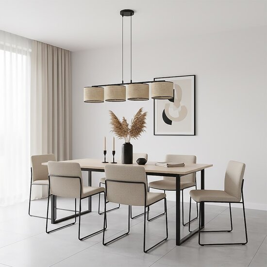 Emibig Emibig ECO 4 BL RATTAN - Minimalistische hanglamp voor elke ruimte