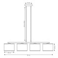 Emibig Emibig ECO 4 BL RATTAN - Minimalistische Pendelleuchte für jeden Raum