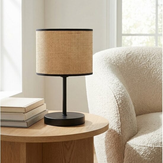 Emibig Emibig ECO LN1 BL RATTAN - Lampe de table minimaliste pour tous les espaces