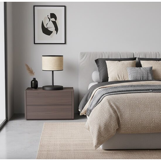 Emibig Emibig ECO LN1 BL RATTAN - Minimalistische Tischlampe für jeden Raum