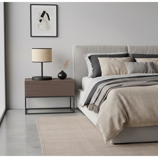 Emibig Emibig ECO LN1 BL RATTAN - Minimalistische tafellamp voor elke ruimte