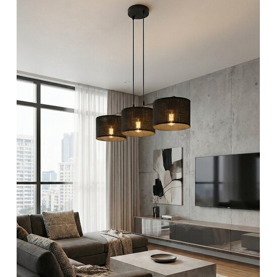 Emibig Emibig ECO 3 BL BLACK - Lampe suspendue minimaliste pour tous les espaces