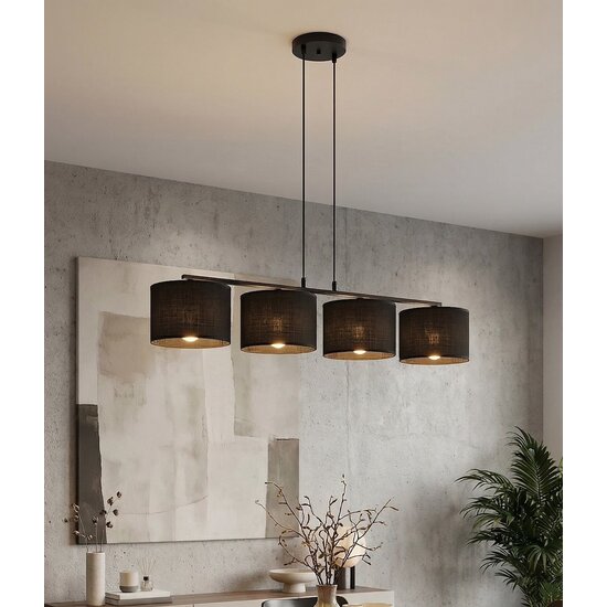 Emibig Emibig ECO 4 BL BLACK - Minimalistische Pendelleuchte für jeden Raum