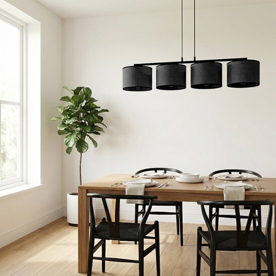 Emibig Emibig ECO 4 BL BLACK - Lampe suspendue minimaliste pour tous les espaces