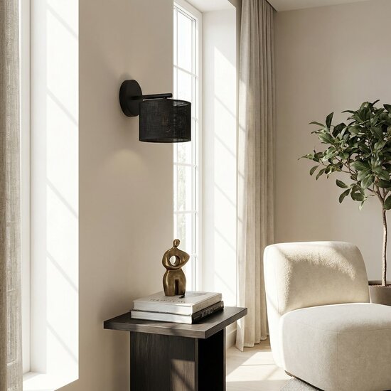 Emibig Emibig ECO K1 BL BLACK - Minimalist wall lamp for any space