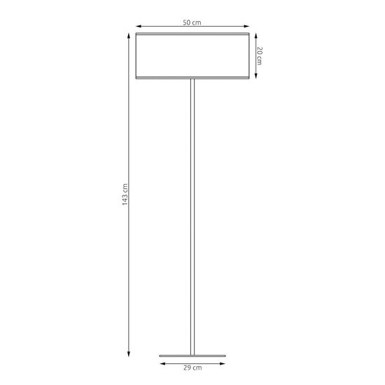 Emibig Emibig ECO LP1 BL BLACK - Minimalistische Stehlampe für jeden Raum