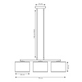 Emibig Emibig ECO 3 BL BROWN - Minimalistische hanglamp voor elke ruimte