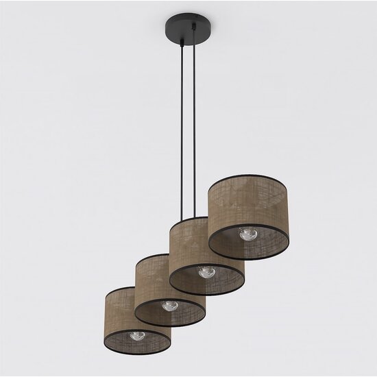 Emibig Emibig ECO 4 BL BROWN - Minimalistische hanglamp voor elke ruimte
