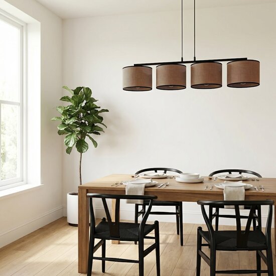 Emibig Emibig ECO 4 BL BROWN - Minimalistische Pendelleuchte für jeden Raum