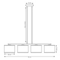 Emibig Emibig ECO 4 BL BROWN - Minimalistische hanglamp voor elke ruimte