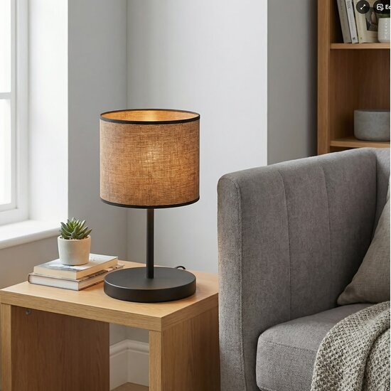Emibig Emibig ECO LN1 BL BROWN - Lámpara de mesa minimalista para cualquier espacio
