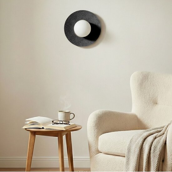 Emibig Emibig CALMA K1 BLACK S - Applique murale élégante pour tous les espaces