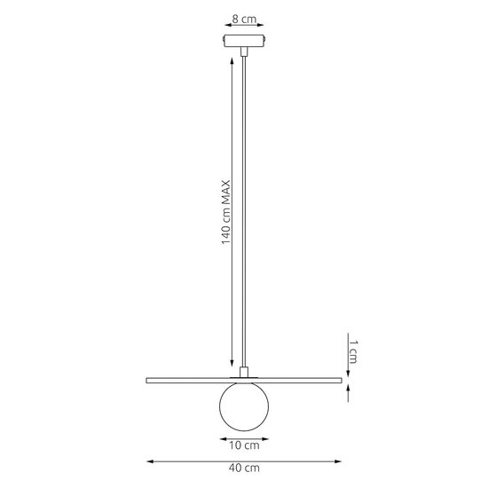 Emibig Emibig CALMA 1 BEIGE - Elegante Pendelleuchte für eine gemütliche Atmosphäre