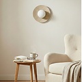 Emibig Emibig CALMA K1 BEIGE S - Lámpara de pared elegante para cualquier espacio