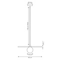Emibig Emibig CALMA 1 GRAY - Elegant pendant lamp for a cozy ambiance