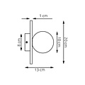 Emibig Emibig CALMA K1 GRAY S - Stylish wall lamp for any space
