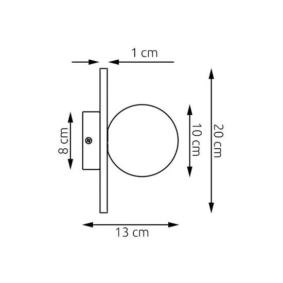 Emibig Emibig CALMA K1 GRAY S - Stylish wall lamp for any space