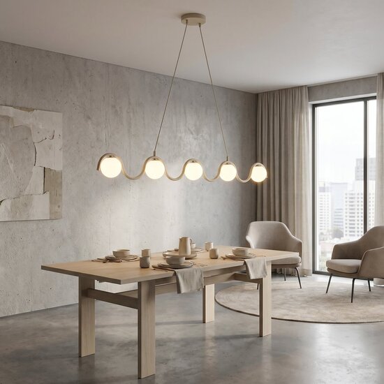 Emibig Emibig SINUS 5 MOKKA - Moderne Pendelleuchte für stilvolle Beleuchtung