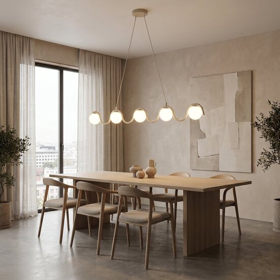 Emibig Emibig SINUS 5 MOKKA - Moderne hanglamp voor sfeervolle verlichting