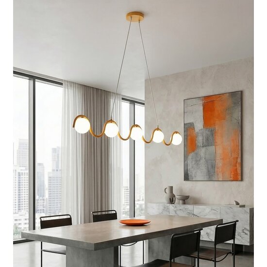 Emibig Emibig SINUS 5 ORANGE - Moderne hanglamp voor sfeervolle verlichting