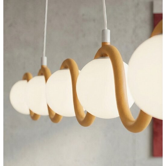 Emibig Emibig SINUS 5 ORANGE - Lampe suspendue moderne pour un éclairage stylé