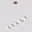 Emibig Emibig SINUS 5 BURGUNDY - Modern pendant lamp for stylish lighting