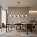 Emibig Emibig SINUS 5 BURGUNDY - Lampe suspendue moderne pour un éclairage élégant