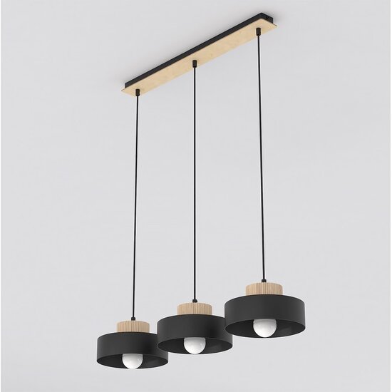 Emibig Emibig KIVI 3 BLACK - Scandinavian pendant lamp for any space