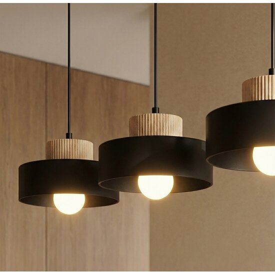 Emibig Emibig KIVI 3 BLACK - Scandinavische hanglamp voor elke ruimte