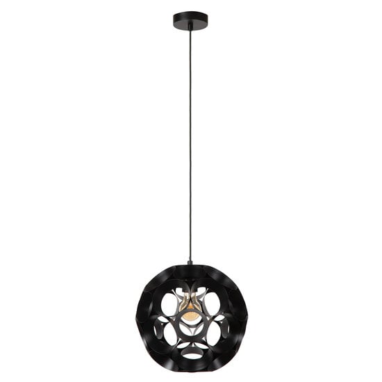 LUCIDE LUCIDE HANNELORE - Suspension - Ø 30 cm - 1xE27 - Noir - Idéal pour créer une ambiance chaleureuse à l'intérieur